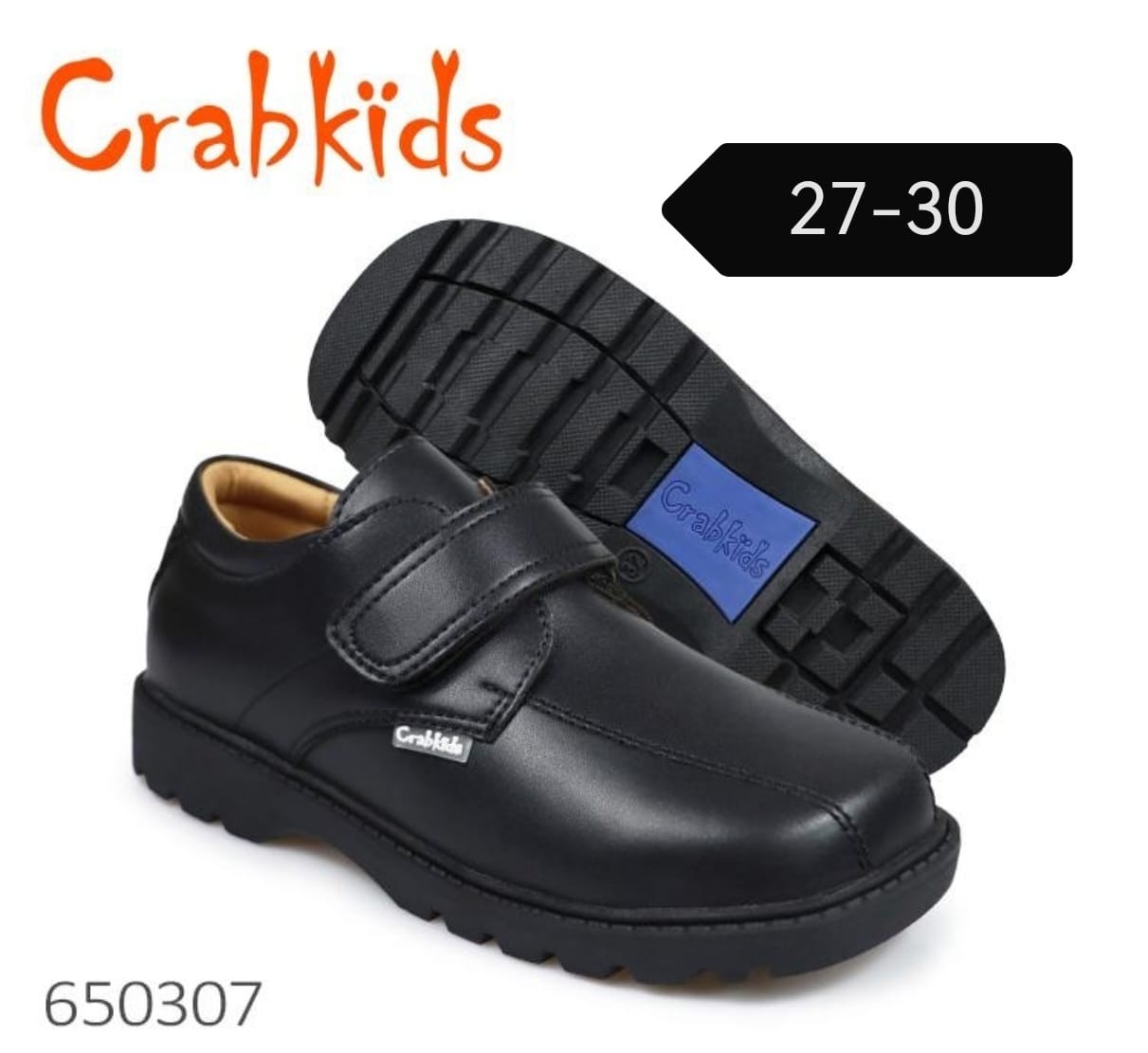 Crabkids kids school shoes-650307